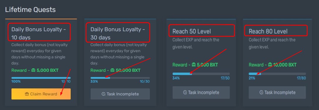 BXT stands for Bucksify Tokens 
