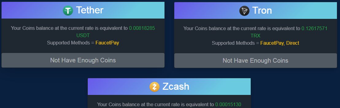 Free TRON (TRX) faucet 